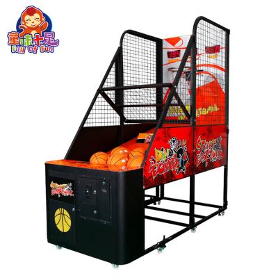 China Hot Selling 100*230*240cm Electronic Street Basketball Game Machine Arcade Game Street Basketball Shooting Machine for sale