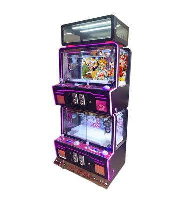 China Metal+Acrylic mini video game city crane machine coin clip crane machine hot-selling commercial luxury kids equipment for sale