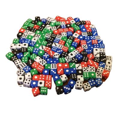 China 5# Dice 5# Promotion 5mm Tiny Mini Dice Colorful Dice With Multicolor Dots In Stock for sale