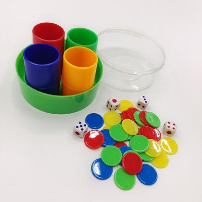 China DND Games Chips Canister Dies Chips Combination Die Cut Mini Plastic Flip Cup Plastic Cup Cone Discs Cup Wholesale for sale