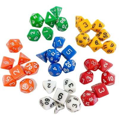 China DND Games Colored Glass Dice Set With Rainbow Stone Custom Dice Handmade Engraved Logo Dice for sale