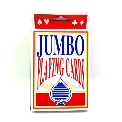 China Wholesale High Quality Customized Indoor Index Playing Cards 12.5*9cm Jumbo Hot Product In Amazon for sale