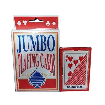 China Big Size Advertising Jumbo Poker Card Classic Paper Playing Card Printed To Make According To Requirements for sale