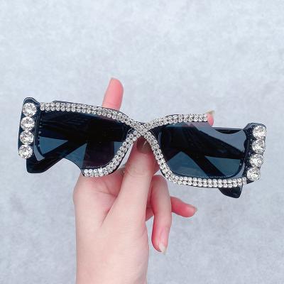 China Diamond women's fashion new arrivals fashion sunglasses bling shiny sunglasses 2021 for sale