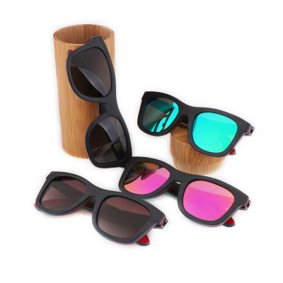 China High Quality Running Wooden JH Sunglasses Bamboo Frames Polarized Skateboard Classic Wood Sunglasses 2021 Square Sunglass for sale