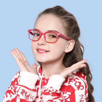 China Fahsion JH Eyewear Kids Eyewear Kids Glass Frames Anti Eyewear TR90 Student Gaming Computer Light Blue Glasses for sale