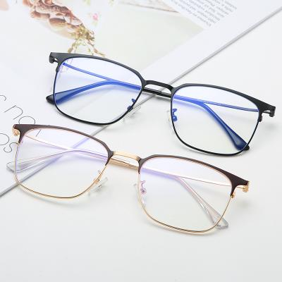 China For Jheyewear Vintage Blue Light Metal Reading Glasses Anti Optical Eyeglasses Frame Men And Women for sale