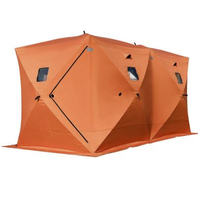 China Portable Winter Pop 8 Person Shelter Outdoor Ice Fishing Tent With Mosquito Net for sale