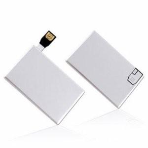 China Prenda impermeable blanca de la unidad USB de la tarjeta de crédito de Pendrive con la encripción en venta