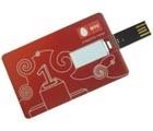 China Red 8G 16G Credit Card USB Drive Pendrive Memory Stick Flash Card for sale