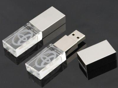 China Metallhochgeschwindigkeitskristall-USB-Blitz-Antrieb, Kristalldaumen-Antrieb zu verkaufen