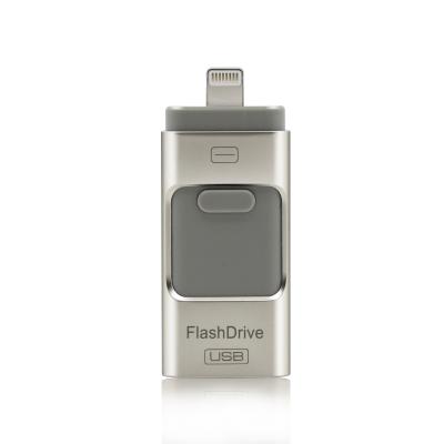 China Android Phone USB Swivel Flash Drive Small Grey Multi - Function for sale