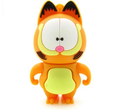 China cartoon Garfield cat animal usb flash drive 32GB USB drive 4GB  flash memory disk for sale