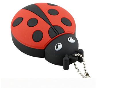 Китай ручка USB Memoria привода 32GB Pendrive 16GB вспышки USB милого ladybug 8GB пластичная продается