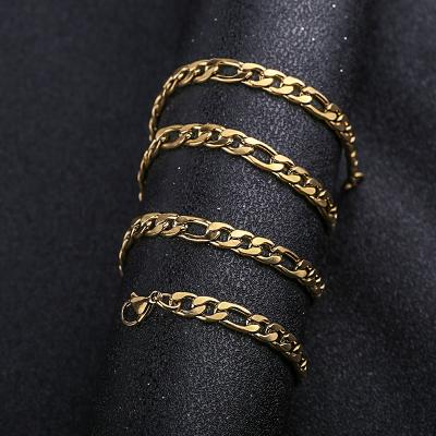 China Wholesale Chain Necklace E-Co Friendly For Men Women 18K Real Gold Plated Stainless Steel Chains for sale