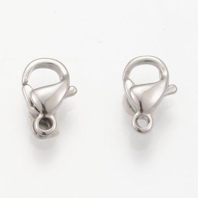 China E-Co Friendly Wholesale High Quality Stainless Steel Lobster Clasp Size 9 Jewelry Making 10 11 12 13 15 17 for sale