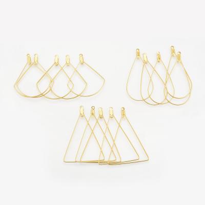 China Wholesale Teardrop Friendly Wholesale Triangle Earring Round Circle E-Co Earring For DIY Jewelry Making for sale