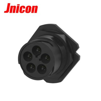 China Jnicon Automotive Manufacture Current Large 5pin IP67 Male Female Connector With Crimping Terminal for sale