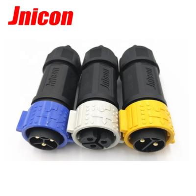 China Jnicon Automotive M25 2 3 4 5 6 Pin IP67 Waterproof Panel Mount Connector With 50A for sale