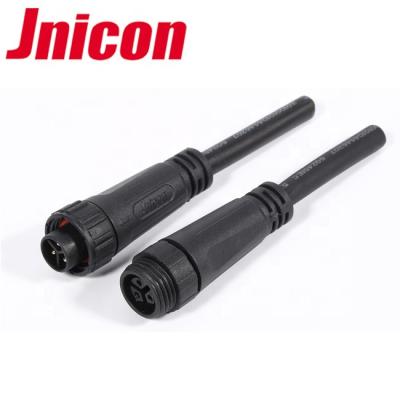 China M16 3pin Male Female Automotive Cable Molded Waterproof IP68 Cable Connector for sale