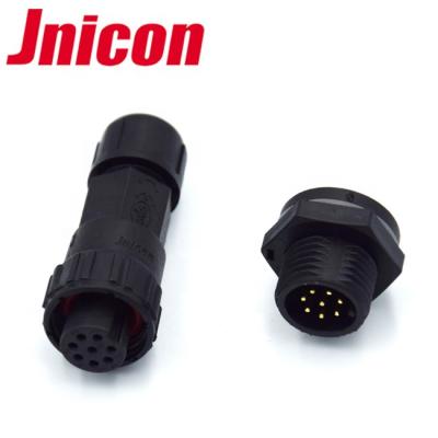 China Jnicon Circular Panel Mount M16 8pin 12v Automotive Weatherproof Waterproof Connector for sale