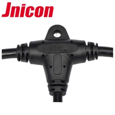 China Automotive Jnicon M19 Moded Cable T Splitter Cable Connector Waterproof IP67 for sale