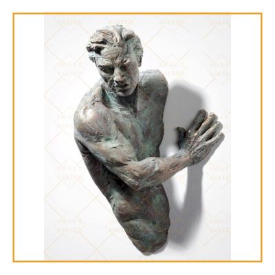 China Matteo bronze nude of europe wall sculpture abstract indoor decorative pugliese art on sale for sale