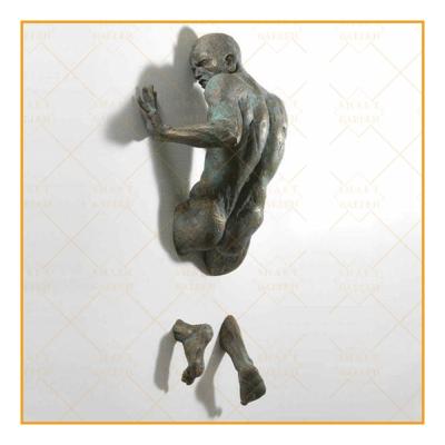 China Pugliese Europe Decorative Wall Art Sculpture Indoor Embedded Bronze Matteo On Sale for sale