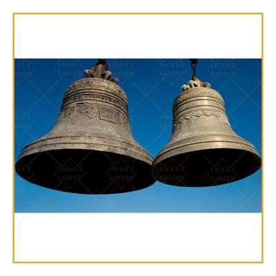 China Europe large outdoor temple metal hanging casting bronze church bell for sale for sale