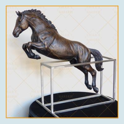 China 2021 Europe New Arrival Life Size Antique Bronze Racing Horse Statue For Sale for sale