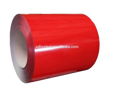 China Netting Pipes PPGI Coils 0.5 x 1250mm Steel Grade DX51D RAL 8017, Steel 24/bottom 7 /color coated top for sale