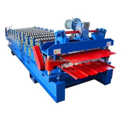 China Building Construction Double Layer Roofing Tiles Profile Sheet Rolling Forming Machine for sale