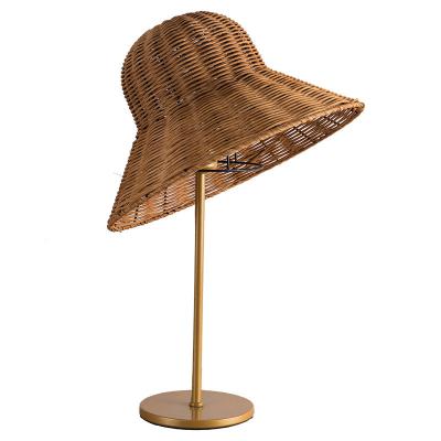 China Contemporary Rustic Touch Natural Hand Woven Luxury Design Rattan Table Lamp Home Decor Wholesale bamboo table lamp for sale