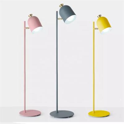 China Postmodern Nordic Floor Lamps for living room modern Macaron standing lamp Study Desk Table Lamp Bedroom Bedside Table Decoration Led Light for sale