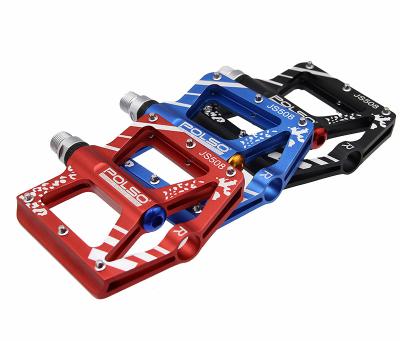 China JS508 Custom Bike Non-slip Sealed Pedal Supporting Non-slip Aluminum Alloy Widen Sector MTB Road Bike Ultralight Pedal for sale