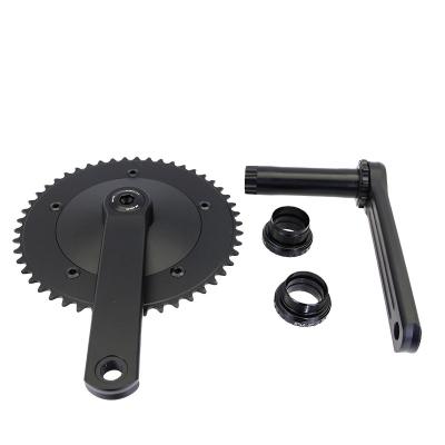 China Fixed Gear Bicycle POLSO PC003 Fixed Gear Bike Parts Sprocket 48T 49T 50T 51T Integrated Crank Set for sale