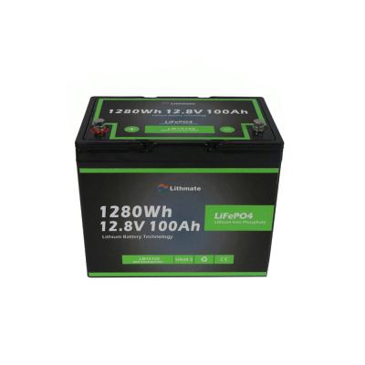 China Manufacturer price 32650 lifepo4 12v 100ah original cylindrical lithium ion alternative lead acid battery for electric boat 328*215*171mm for sale