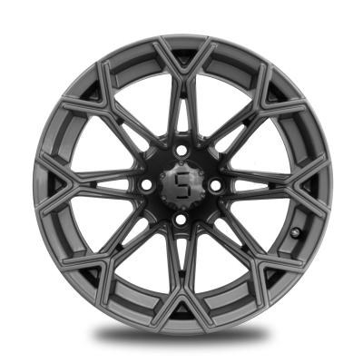 China Golf Cart 12''/14'' Gunmetal Wheel 4x4 Bolt Pattern -25 ET 16 Spokes for sale