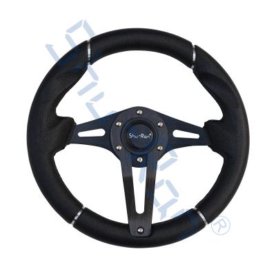 China De Zwarte Greep van Eiser van de golfkar/Zwart Spokes-Stuurwiel voor Clubauto, EZGO, en Yamaha Te koop