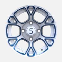 China 12 Inches Golf Cart Blue/White Aluminum Wheels PCD 4/101.6 Offset -25 à venda