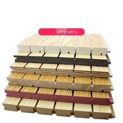 China Aosong Density Acoustic Screen Conference Room Piano Room Wall Building Decorative Modern Wooden Perforated Plate for sale