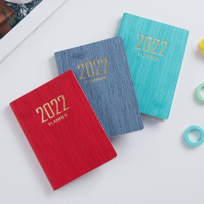 China Material Weekly Notebooks Daily Diary Agenda Planner Notebooks A7 Mini Notebook Portable Pocket Notepad Packing 2022 for sale