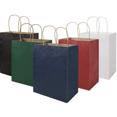 China Kraft Birthday Gifts Grocery Retail Shopping Craft Recyclable Multi Colored Paper Bag for sale