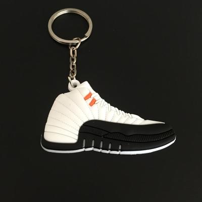 China Key Decoration Air Jordan 12 2d Sneaker Keychains With Brand Logo for sale