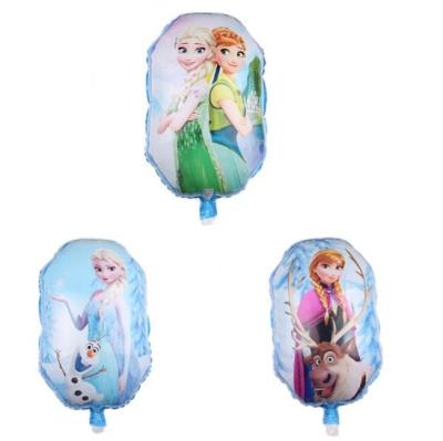 China Advertising Toy Round Shape Foil Balloon With Frozen Character Printed Cartoon Balloon for sale