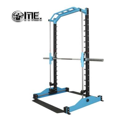 China Power Full Commercial Multi Function Folding Squat Cage Folding Exercise Fitness Racks Gym Squat Cage With Pulley for sale