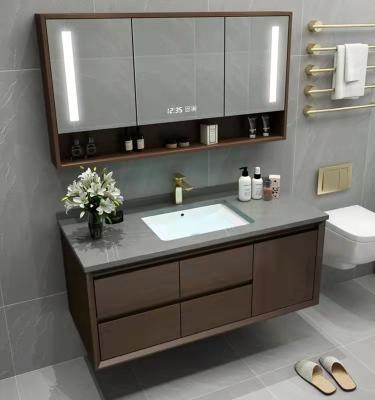 China Durable Bathroom Cabinet Vanity Dresser Combination One Wash Basin Toilet Sink Customization for sale