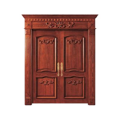 China American Simple Designs Pretty Modern Cheap Wood Brown Wood Door for sale