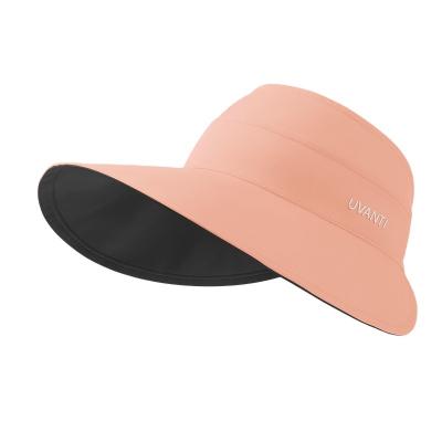 China Sun Storage-Defining Ladies Outdoor Summer Parasol Summer Sun/Sun Protection Spring Cap Face Shape Plus Oversized Double Sided Aerial Fisherman Hat for sale