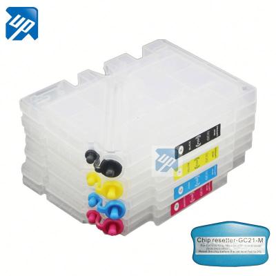 China COMPATIBLE Refillable GC21 Ink Cartridge For Ricoh GX3050 GX2500 GX2050N GX3000 GX5050N GX7000 With Adjustable Chip + Chip Resetter for sale